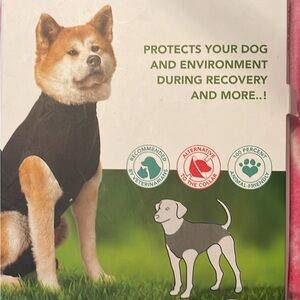 Black Protective Dog Recovery Suit